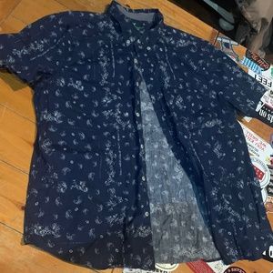 Navy Short-Sleeve Button-Up!